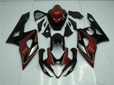 Rot Schwarz GSXR 1000 K5 2005-2006 Verkleidung