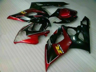 Rot Schwarz GSXR 1000 K5 2005-2006 Verkleidungen & Plastik