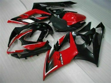 Rot Schwarz GSXR 1000 K5 2005-2006 VollVerkleidungen & Plastik