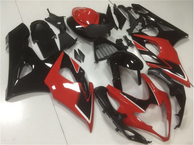 Rot Schwarz GSXR 1000 K5 2005-2006 Vollverkleidung Rot Schwarz GSXR 1000 K5 2005-2006 Vollverkleidung