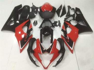 Rot Schwarz GSXR 1000 K5 2005-2006 Vollverkleidung