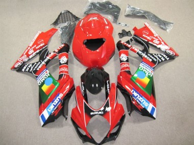 Rot Schwarz GSXR 1000 K7 2007-2008 Verkleidung