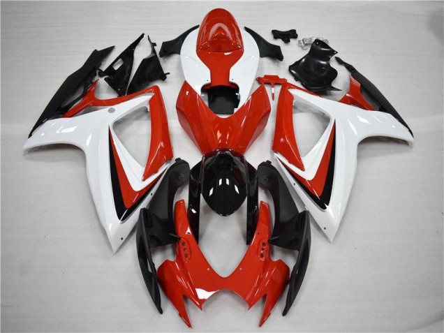 Rot Schwarz GSXR 600 / 750 K6 2006-2007 Verkleidungen Rot Schwarz GSXR 600 / 750 K6 2006-2007 Verkleidungen