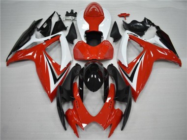 Rot Schwarz GSXR 600 / 750 K6 2006-2007 Vollverkleidung