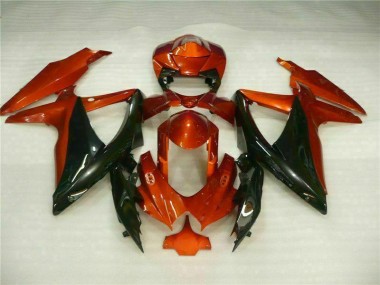 Rot Schwarz GSXR 600 / 750 K8 2008-2010 Verkleidung