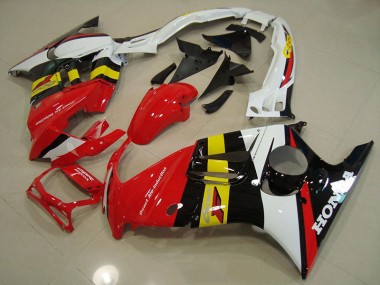 Rot Schwarz Weiß Gelb CBR 600 F3 1995-1998 Verkleidungen