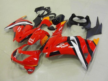 Rot Schwarz ZX 250R 2008-2012 Verkleidung