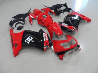 Rot Schwarz ZX 250R 2008-2012 Verkleidungen