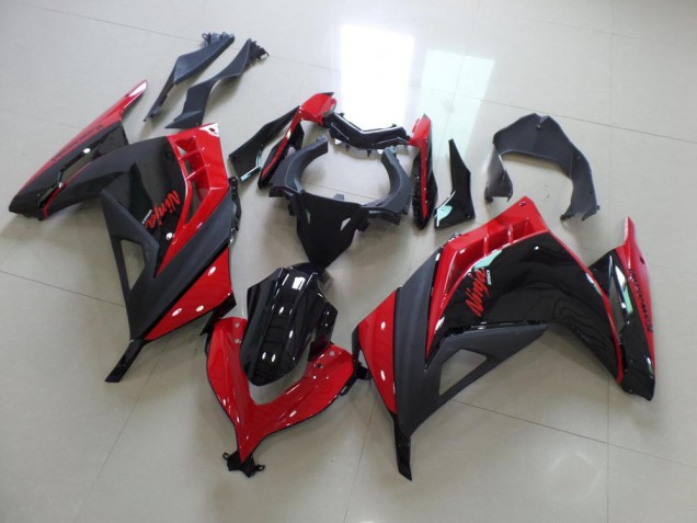 Rot Schwarz ZX 300R 2013-2016 Verkleidungen