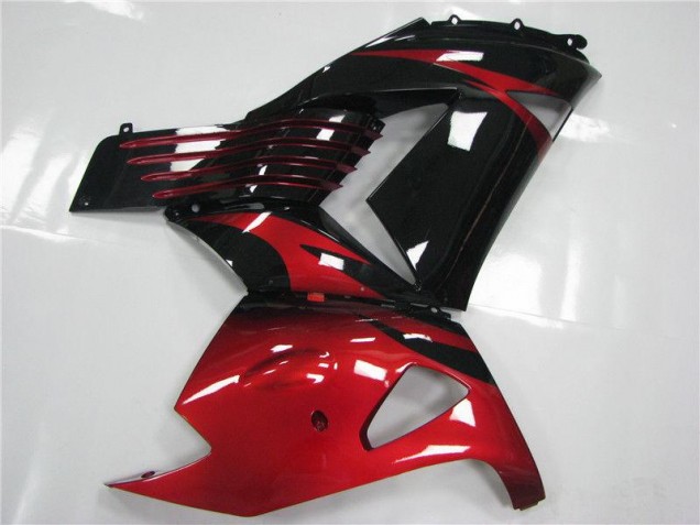 Rot Schwarz ZX14R ZZR 1400 2006-2011 Verkleidungen Rot Schwarz ZX14R ZZR 1400 2006-2011 Verkleidungen