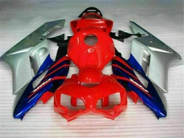 Rot Silber Blau CBR 1000 RR 2004-2005 Verkleidungen