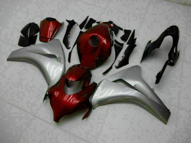 Rot Silber CBR 1000 RR 2008-2011 Vollverkleidung