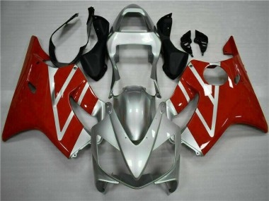 Rot Silber CBR 600 F4i 2001-2003 Vollverkleidung