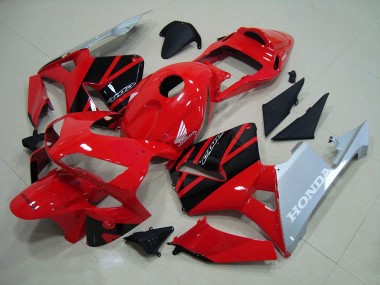 Rot Silber CBR 600 RR 2003-2004 Verkleidungen