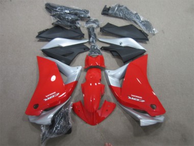 Rot Silber Schwarz CBR 125 R 2011-2013 Verkleidungen