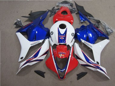 Rot Weiß Blau HRC CBR 600 RR 2009-2012 Verkleidungen