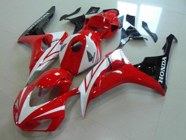 Rot Weiß CBR 1000 RR 2006-2007 Verkleidungen