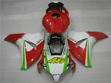 Rot Weiß CBR 1000 RR 2008-2011 Verkleidung