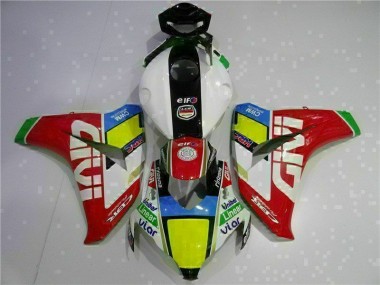 Rot Weiß CBR 1000 RR 2008-2011 Verkleidungen Komplett Sets