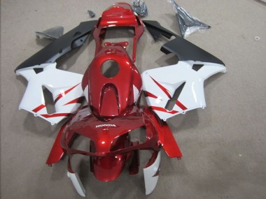 Rot Weiß CBR 600 RR 2003-2004 Vollverkleidung