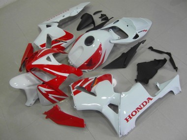 Rot Weiß CBR 600 RR 2005-2006 Verkleidung