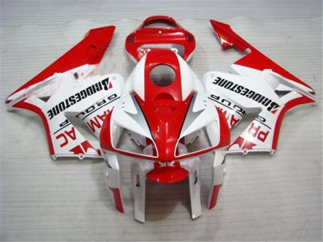 Rot Weiß CBR 600 RR 2005-2006 Verkleidungen Komplett Sets Rot Weiß CBR 600 RR 2005-2006 Verkleidungen Komplett Sets