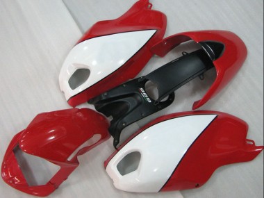 Rot Weiß Ducati Monster 696 2008-2012 Verkleidungen