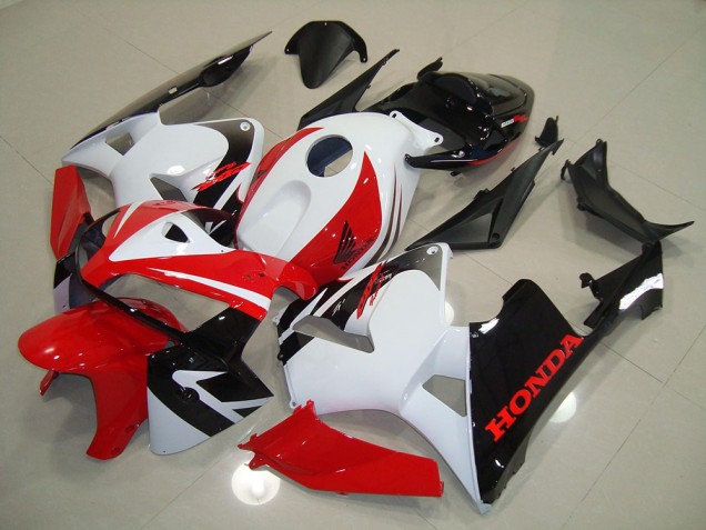Rot Weiß Schwarz CBR 600 RR 2005-2006 Verkleidung Rot Weiß Schwarz CBR 600 RR 2005-2006 Verkleidung