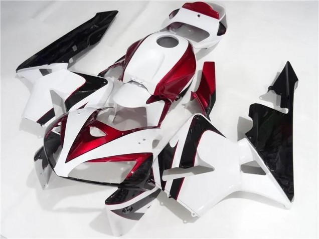 Rot Weiß Schwarz CBR 600 RR 2005-2006 Verkleidungen Rot Weiß Schwarz CBR 600 RR 2005-2006 Verkleidungen