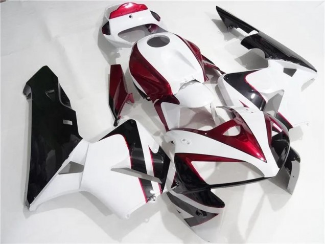 Rot Weiß Schwarz CBR 600 RR 2005-2006 Verkleidungen Rot Weiß Schwarz CBR 600 RR 2005-2006 Verkleidungen