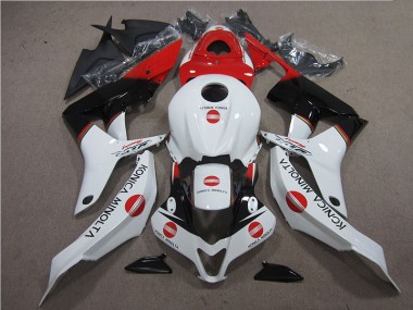 Rot Weiß Schwarz Konica Minolta CBR 600 RR 2007-2008 Verkleidungen
