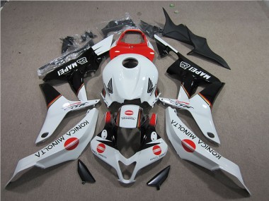 Rot Weiß Schwarz Konica Minolta MAPEI CBR 600 RR 2007-2008 Verkleidungen