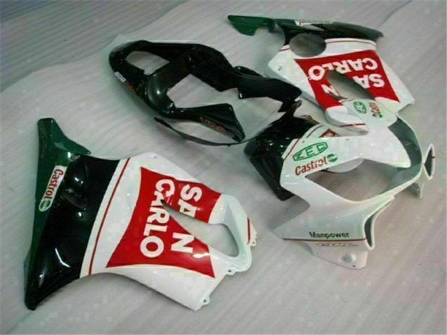 Rot Weiß Schwarz San Carlo CBR 600 F4i 2001-2003 Verkleidungen Rot Weiß Schwarz San Carlo CBR 600 F4i 2001-2003 Verkleidungen