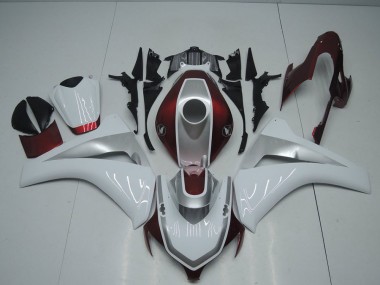 Rot Weiß Und Silber CBR 1000 RR 2008-2011 Verkleidungen
