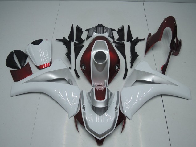 Rot Weiß Und Silber CBR 1000 RR 2008-2011 Verkleidungen