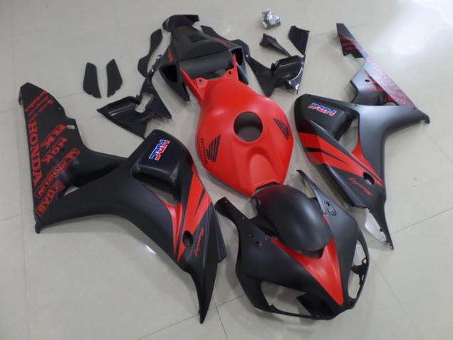 Rot und Matt Schwarz CBR 1000 RR 2006-2007 Verkleidungen Rot und Matt Schwarz CBR 1000 RR 2006-2007 Verkleidungen