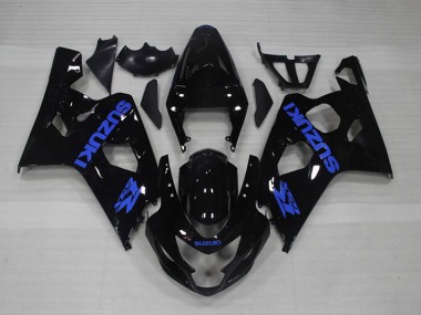 Schwarz Blau Aufkleber GSXR 750 K4 2004-2005 Verkleidungen