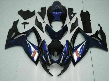 Schwarz Blau GSXR 600 / 750 K6 2006-2007 Verkleidung