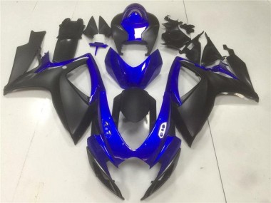 Schwarz Blau GSXR 600 / 750 K6 2006-2007 Verkleidungen