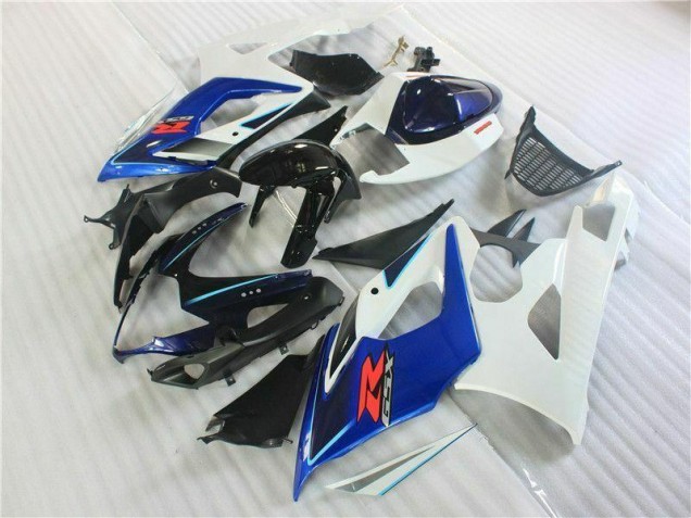 Schwarz Blau Weiß GSXR 1000 K5 2005-2006 Verkleidungen Schwarz Blau Weiß GSXR 1000 K5 2005-2006 Verkleidungen