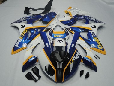 Schwarz Blau Weiß GoldBet S1000RR 2009-2014 Verkleidungen