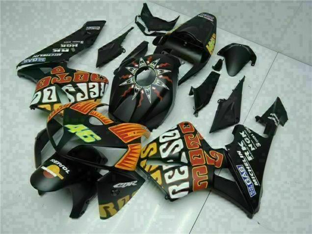 Schwarz CBR 600 RR 2005-2006 Motorrad Vollverkleidung