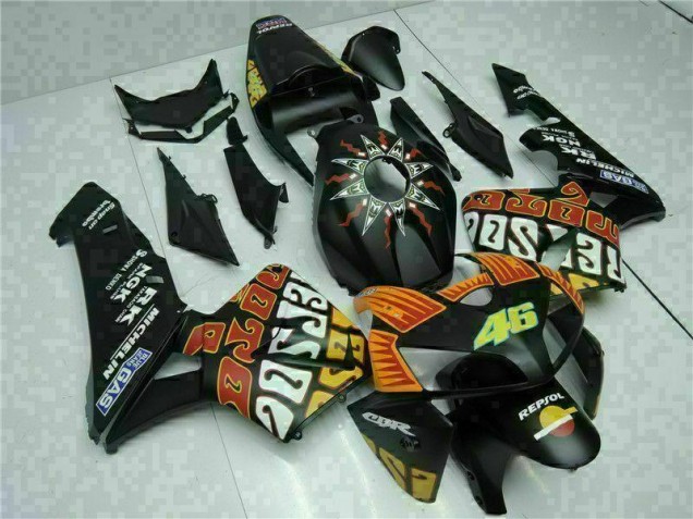 Schwarz CBR 600 RR 2005-2006 Motorrad Vollverkleidung