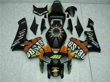 Schwarz CBR 600 RR 2005-2006 Motorrad Vollverkleidung