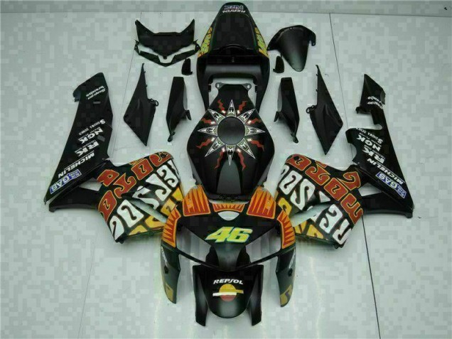 Schwarz CBR 600 RR 2005-2006 Motorrad Vollverkleidung