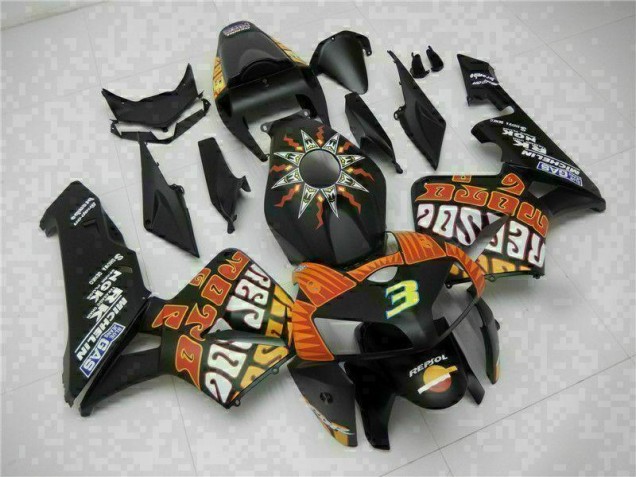 Schwarz CBR 600 RR 2005-2006 Verkleidungen Schwarz CBR 600 RR 2005-2006 Verkleidungen