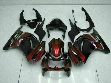 Schwarz EX250 2008-2012 Verkleidung
