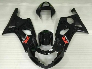 Schwarz GSXR 1000 K1 2000-2002 Verkleidungen