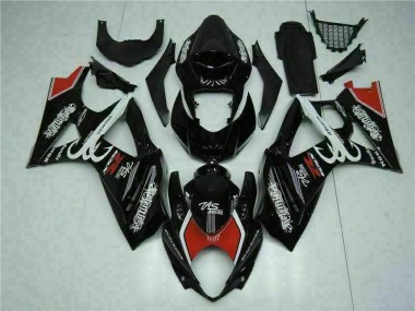 Schwarz GSXR 1000 K7 2007-2008 Verkleidungen