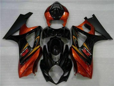 Schwarz GSXR 1000 K7 2007-2008 VollVerkleidungen & Plastik